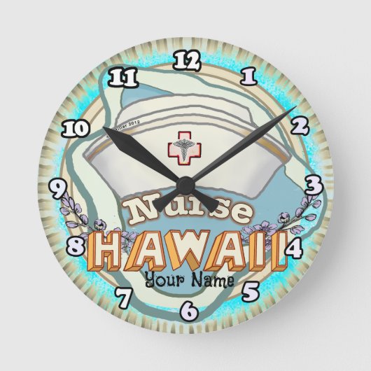 Horloge Ronde Hawaii Nurse (Recto)