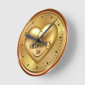 Horloge Ronde Heart shaped design (Angle)