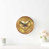 Horloge Ronde Heart shaped design (Maison)