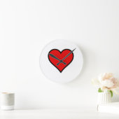 Horloge Ronde ~Heart~ WALLCLOCK, CUSTOMISEZ-LE ! (Maison)