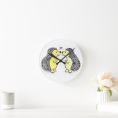 Horloge Ronde Hedgehog Love (Maison)