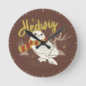 Horloge Ronde Hedwig Whimsical Forest Drawing (Recto)