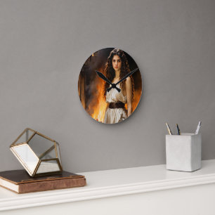Horloge Ronde « Hélène intemporelle : catalyseur de Troie »