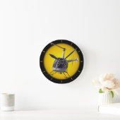 Horloge Ronde Helicopter Clock Cool Helicopter Wall Clock (Maison)