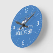 Horloge Ronde Hélicoptères Pilot (Angle)