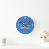 Horloge Ronde Hélicoptères Pilot (Maison)