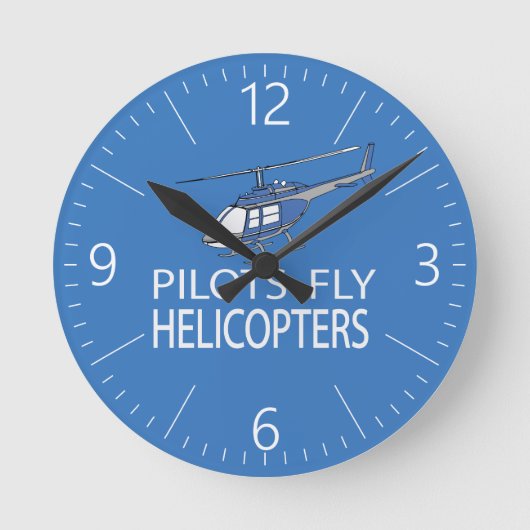 Horloge Ronde Hélicoptères Pilot (Recto)