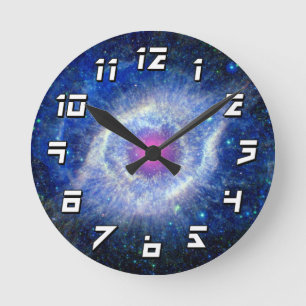 Horloge Ronde Helix Nebula Œil Ultraviolet de Dieu Photo de l'Es