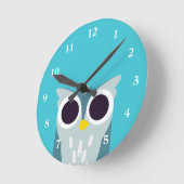 Horloge Ronde Henry le hibou (Angle)