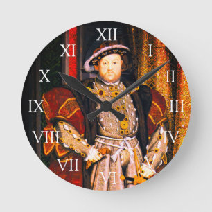 Horloge Ronde Henry VIII Tudors Histoire King England six femmes