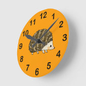 Horloge Ronde Hérisson mignon (Angle)