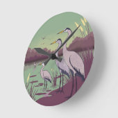 Horloge Ronde Herons by the Lake (Angle)