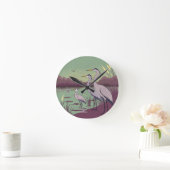 Horloge Ronde Herons by the Lake (Maison)