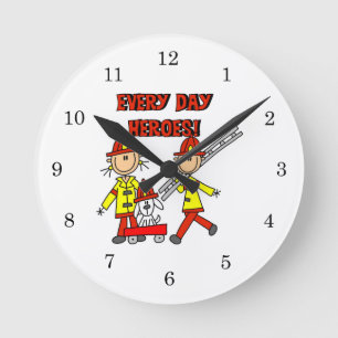 Horloge Ronde Héros de tous les jours T-shirts et cadeaux pour p