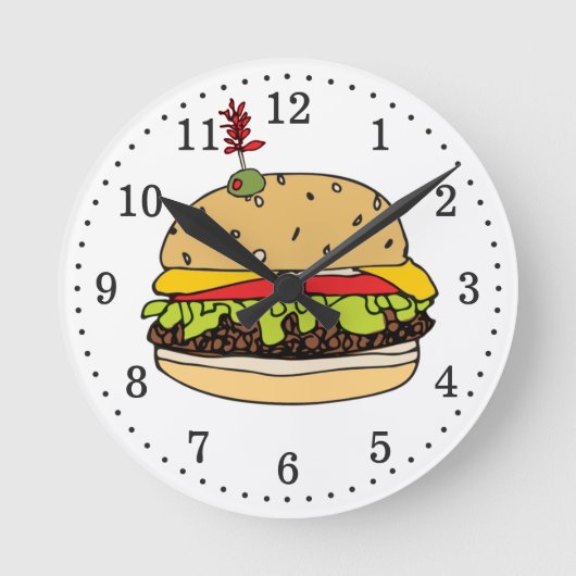 Horloge Ronde Heure Burger (Recto)