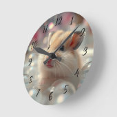 Horloge Ronde Heure de bain de bulle de hamster (Angle)