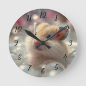 Horloge Ronde Heure de bain de bulle de hamster (Recto)