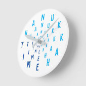 Horloge Ronde Heure de HANUKKAH Lettres Nombres (Angle)