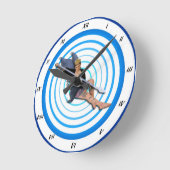 Horloge Ronde Heure de la fête (Angle)