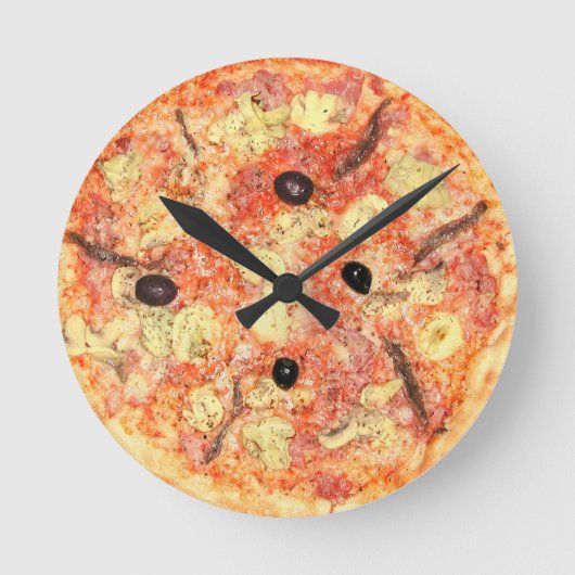 Horloge Ronde Heure de la pizza (Recto)