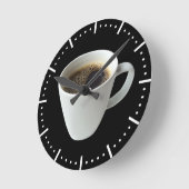 Horloge Ronde Heure du café (Angle)