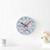Horloge Ronde Heure du coucher pour chat (Maison)