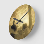 Horloge Ronde Heure gothique (Angle)