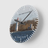 Horloge Ronde Heure lumineuse Main Duck Island (Angle)