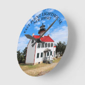 Horloge Ronde Heure ronde du phare d'East Point New Jersey (Angle)