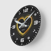 HORLOGE RONDE HEUREUSE SAINTE-VALENTIN ! (Angle)