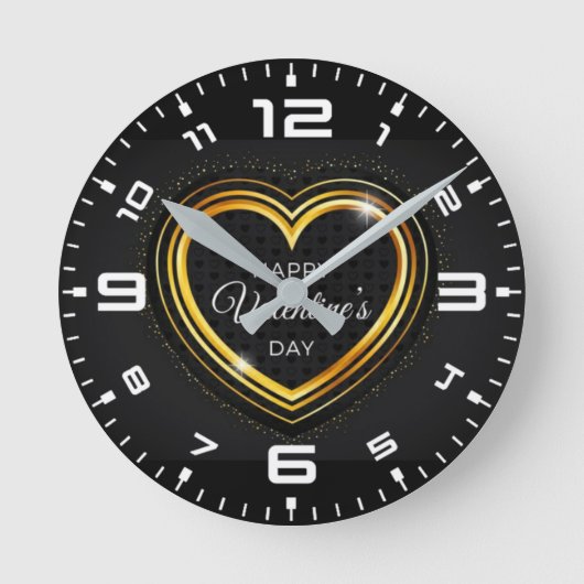 HORLOGE RONDE HEUREUSE SAINTE-VALENTIN ! (Recto)