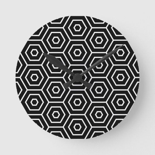 Horloge Ronde Hexagone texture geometric pattern (Recto)