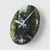 Horloge Ronde Hidden Falls dans le parc national du Grand Teton (Angle)
