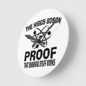Horloge Ronde Higgs Boson Smashing Stuff Works (Angle)