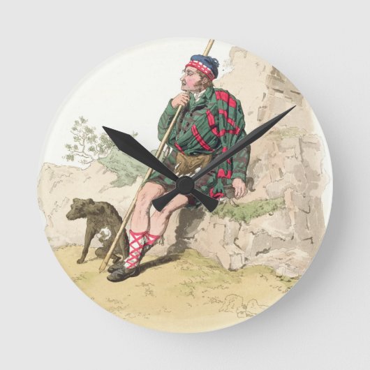 Horloge Ronde Highland Shepherd, du "Costume de Grande-Bretagne" (Recto)