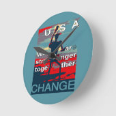 Horloge Ronde Hillary Clinton latest campaign slogan for 2016 (Angle)