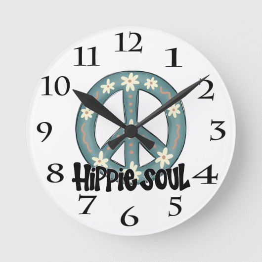 Horloge Ronde Hippie Hippie Soul (Recto)