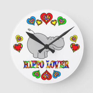 Horloge Ronde Hippo Lover