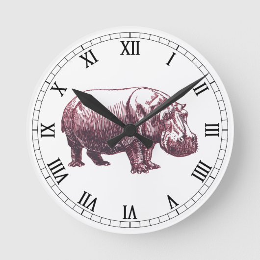 Horloge Ronde Hippopotame (Recto)