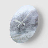 Horloge Ronde Hiver (Angle)