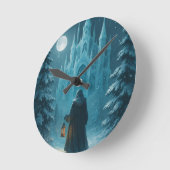 Horloge Ronde Hiver (Angle)