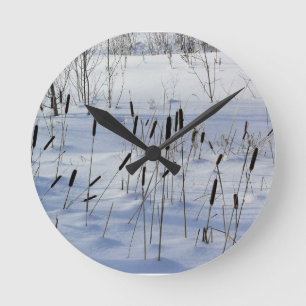 Horloge Ronde Hiver au Québec