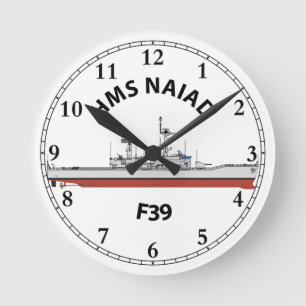 HORLOGE RONDE HMS NAIAD - F39 - ORIGINE DE LEANDER