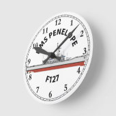 HORLOGE RONDE HMS PENELOPE - F127 - ORIG DE LEANDER (Angle)