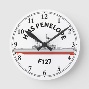 HORLOGE RONDE HMS PENELOPE - F127 - ORIG DE LEANDER
