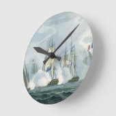 Horloge Ronde HMS Sirius, capitaine Rowse engage a French Squadr (Angle)