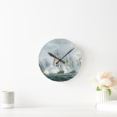 Horloge Ronde HMS Sirius, capitaine Rowse engage a French Squadr (Maison)