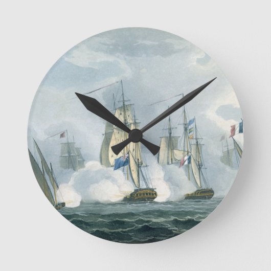 Horloge Ronde HMS Sirius, capitaine Rowse engage a French Squadr (Recto)