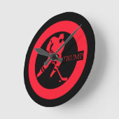 HORLOGE RONDE HOCKEY (Angle)