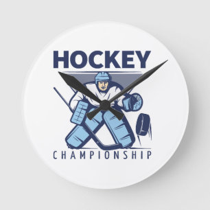 Horloge Ronde Hockey drôle